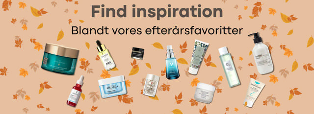 Find inspiration blandt vores efterårsfavoritter – shop populære hudplejeprodukter fra Filorga, Meraki og Vichy hos Brandshop.dk.