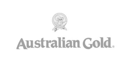 Australian Gold logo - Eksperter i solpleje med solbeskyttelsesprodukter, der beskytter og plejer huden under solen.