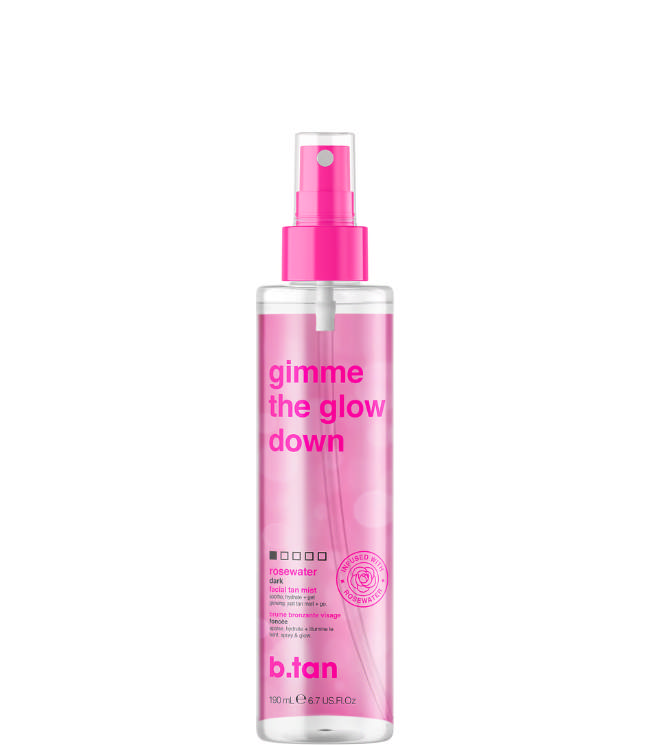 b.tan gimme the glow down facial tan mist, 190ml.