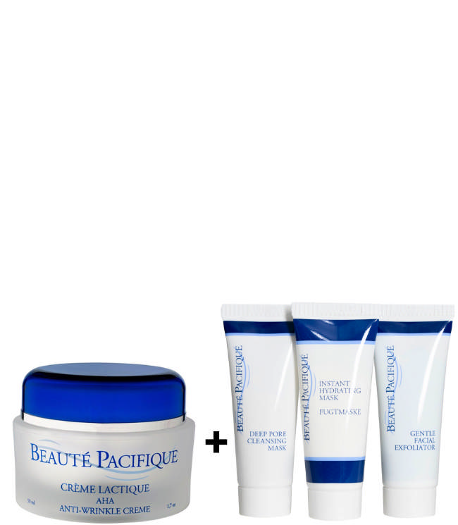 Beauté Pacifique AHA Anti-Wrinkle Creme, 50 ml. + Gratis Trio-mask