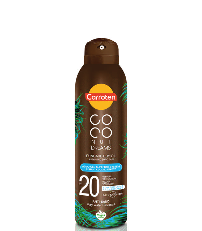 Carroten Suncare Dry Oil SPF 20, 150 ml.