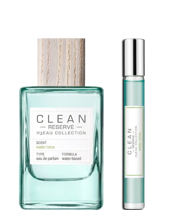 CLEAN Perfume Reserve H2EAU Water Lotus EDP DUO: 100 ml + 10 ml. Rollerball