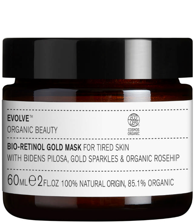 Evolve Organic Beauty Bio-Retinol Gold Mask, 60 ml.