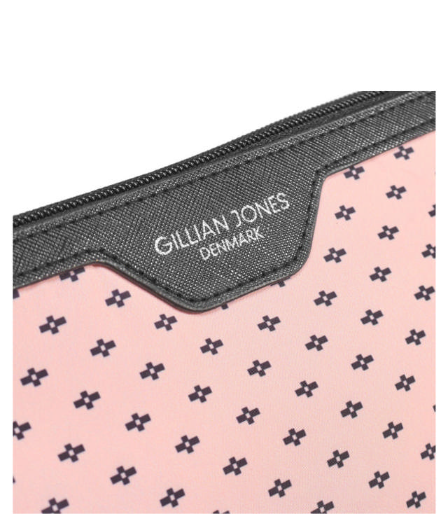 Gillian Jones Toilettaske i 100% genanvendt plastik - Rose m/sort print