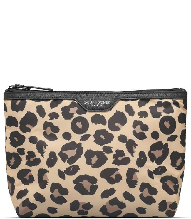 Gillian Jones Toilettaske i 100% genanvendt plastik - Leopard