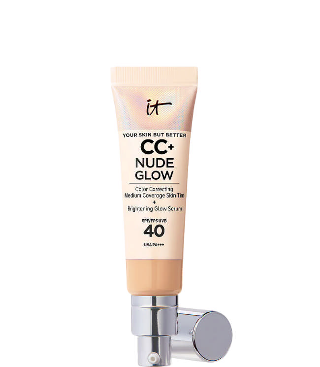 IT Cosmetics CC+ Nude Glow Lightweight Foundation + Glow Serum SPF40 Medium, 32 ml.