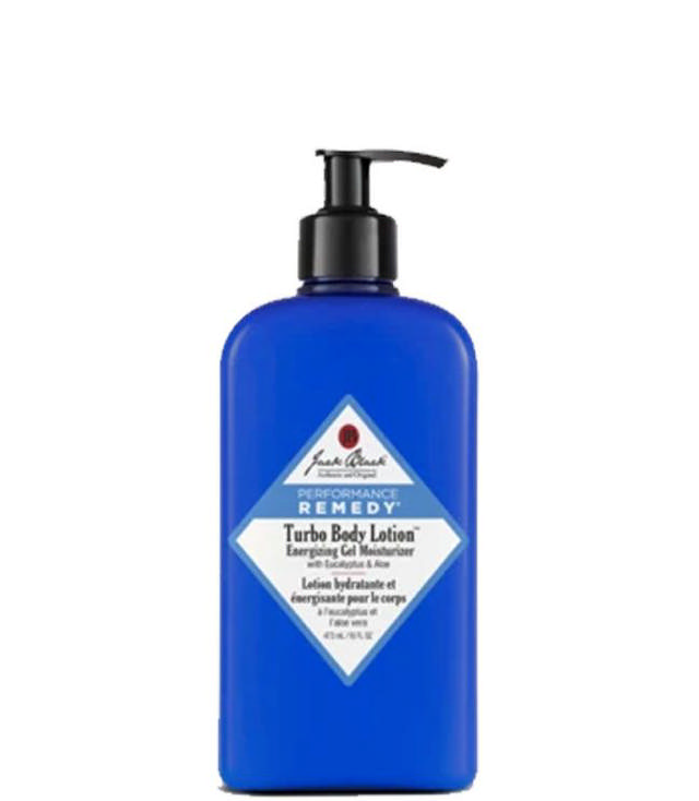 Jack Black Turbo Body Lotion Energizing Gel Moisturizer with Eucalyptus & Aloe, 473 ml.