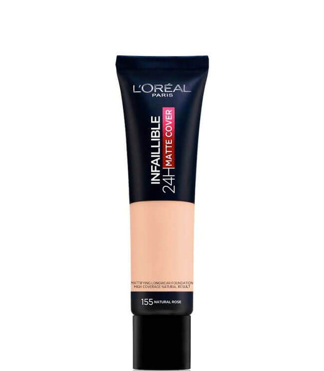 L'Oreal Paris Infaillible 24H Matte Cover Foundation 155 Natural Rose, 30 ml.