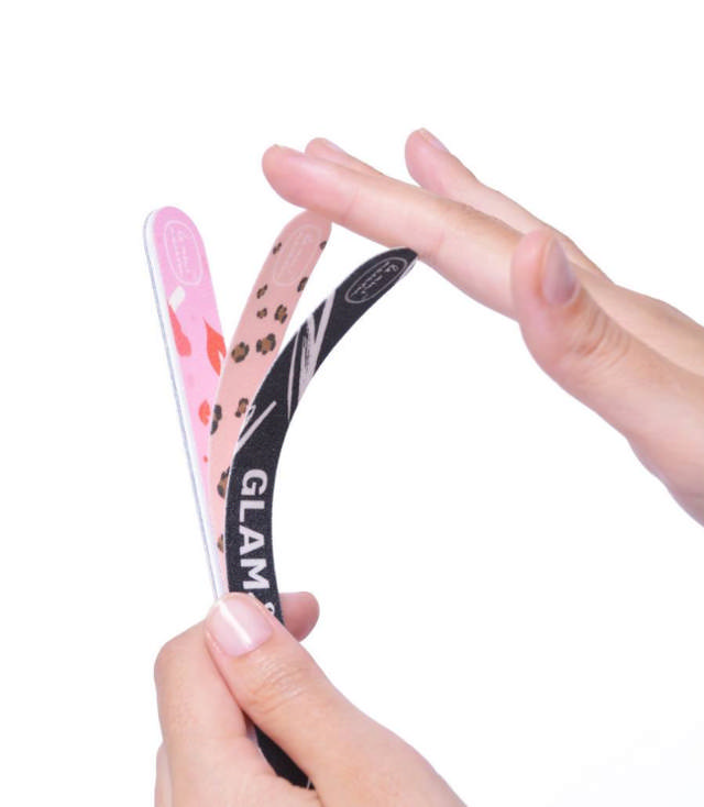 Le Mini Macaron Nail File (6-in-1 Peel Off) Glam & Go