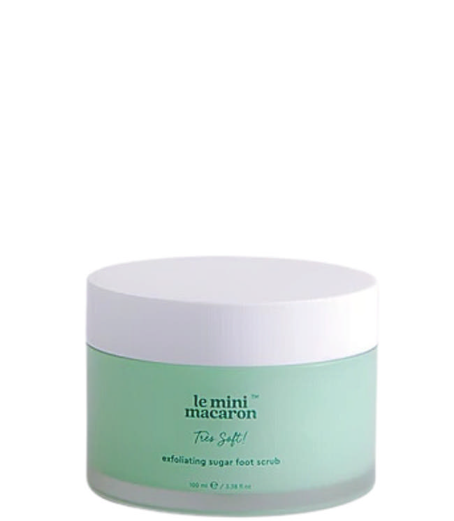 Le Mini Macaron Exfoliating Sugar Foot Scrub Très Soft, 100 ml.