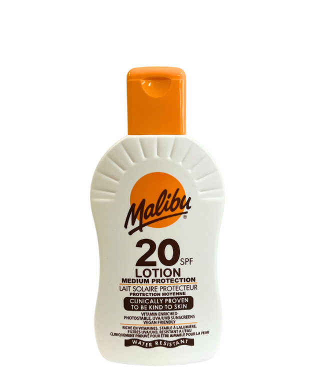 Malibu Protective Sun Lotion SPF20, 200 ml.