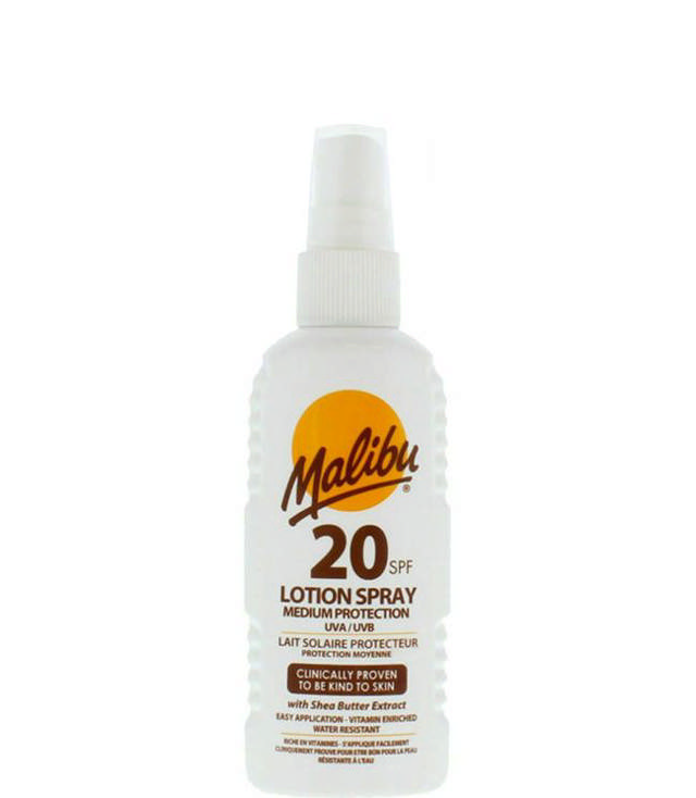 Malibu Protective Sun Lotion Spray SPF12, 100 ml.