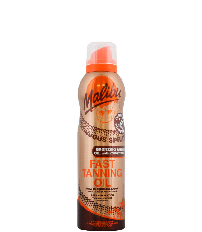 Malibu Continuous Fast Tanning Oil Spray, 175 ml.  