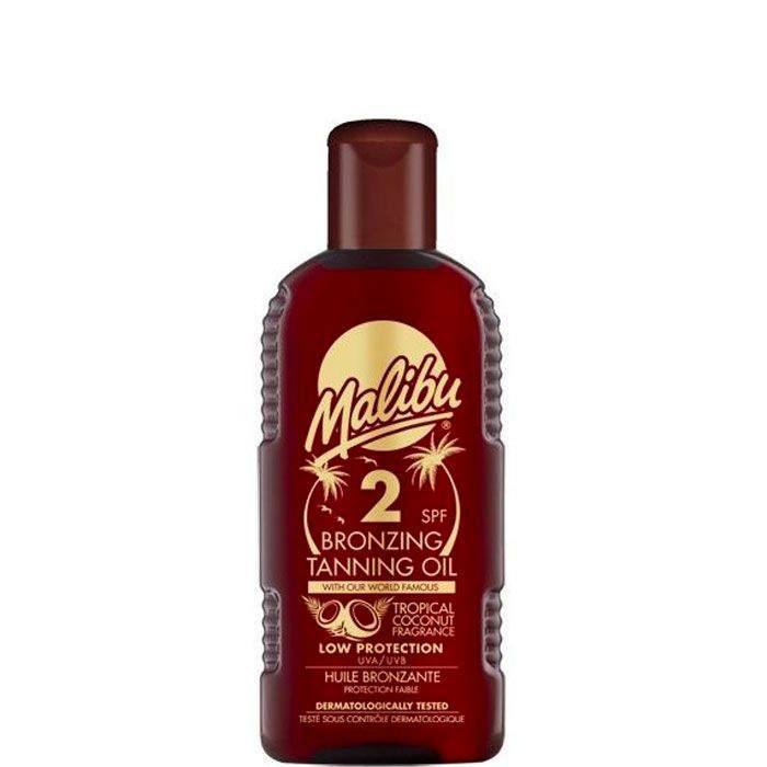 Malibu Bronzing Tanning Oil SPF2, 200 ml.