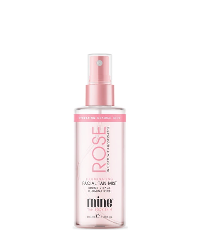 MineTan Illuminating Rosewater Face Mist, 100 ml.