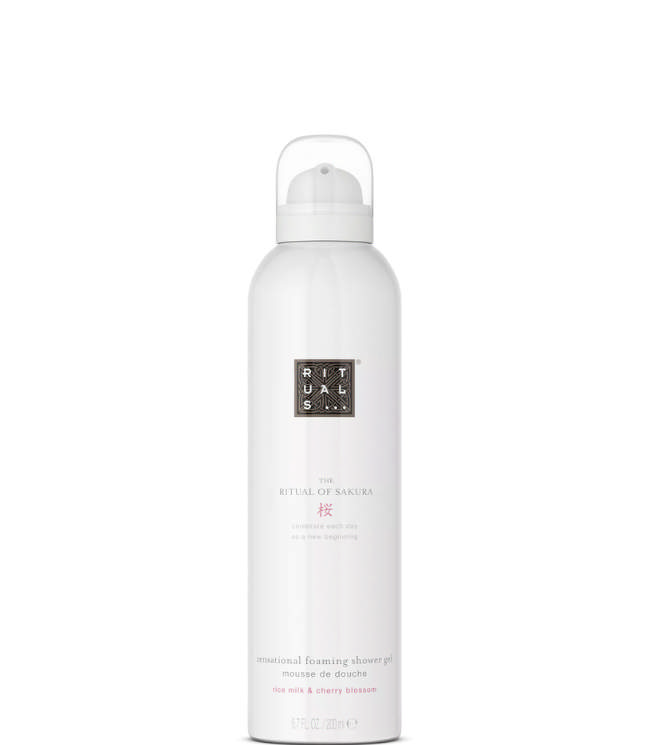 Rituals The Ritual of Sakura Foaming Shower Gel Rice Milk & Cherry Blossom, 200 ml.