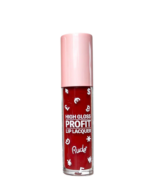 Rude Cosmetics High Gloss Profit Lip Lacquer - Saabak