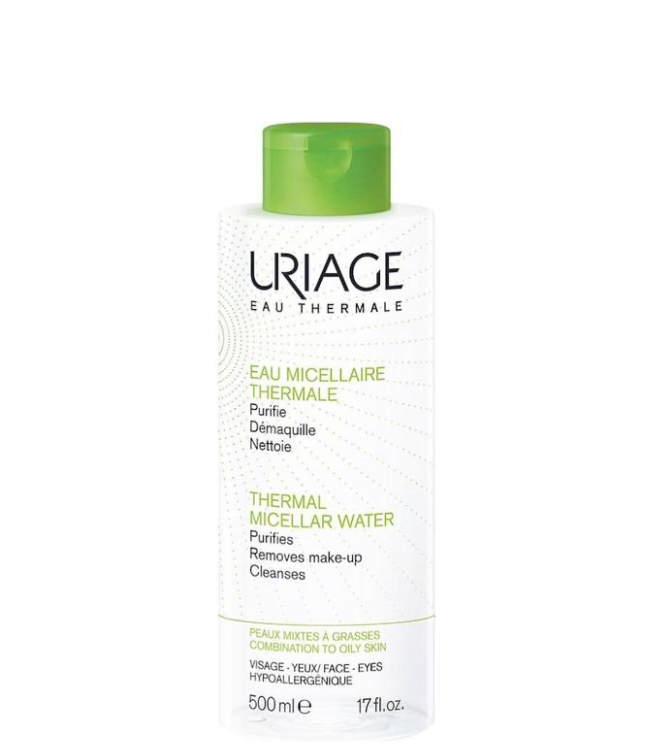 Uriage Eau Micellaire Thermale Combation to Oily skin, 500 ml.