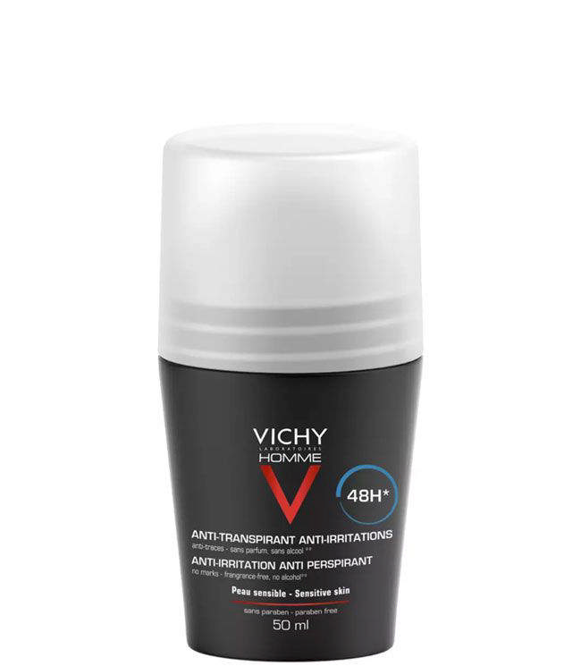 VICHY Homme Deodorant for Sensitive Skin Roll-on, 50 ml.