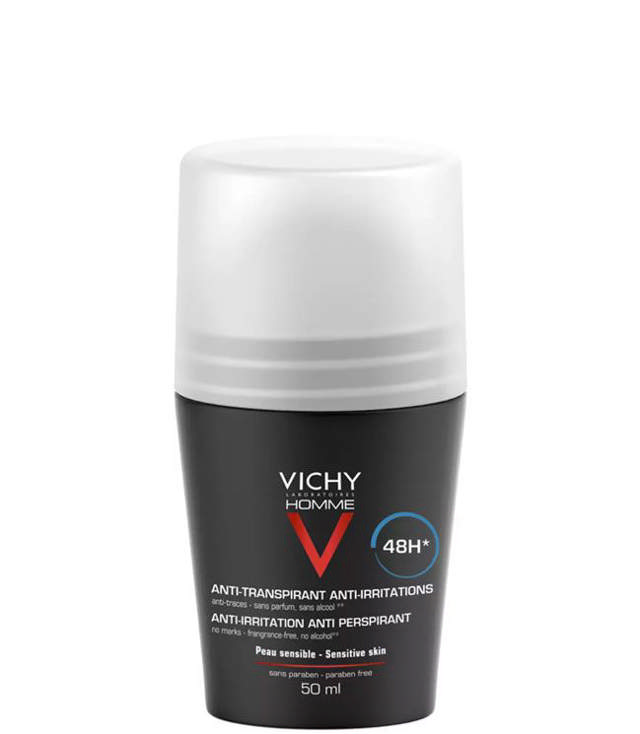 VICHY Homme Deodorant for Sensitive Skin Roll-on, 50 ml.