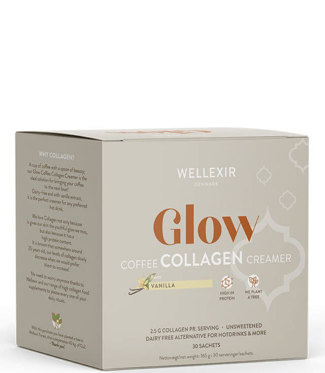 Wellexir Glow Coffee Collagen Creamer Vanilla, 30 x 6 g.