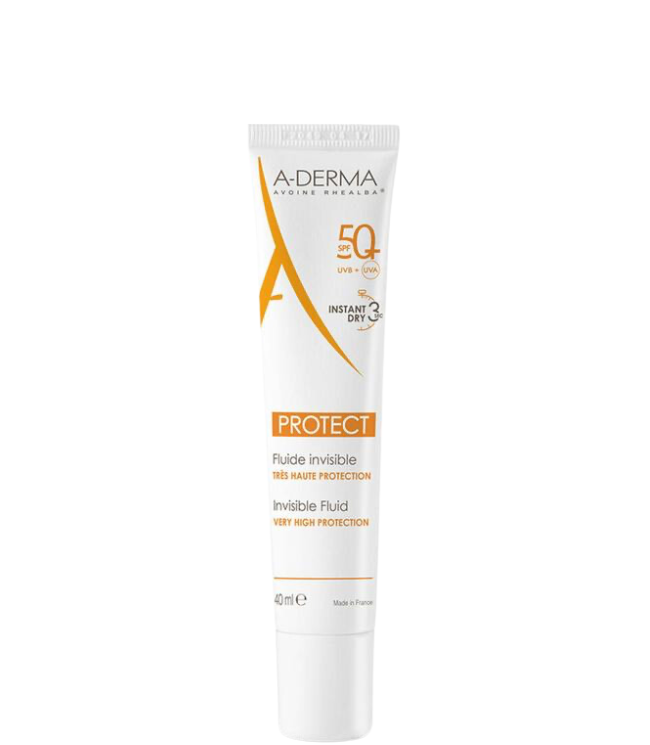 A-Derma Protect Invisible Fluid Very High Protection SPF50+, 40 ml.