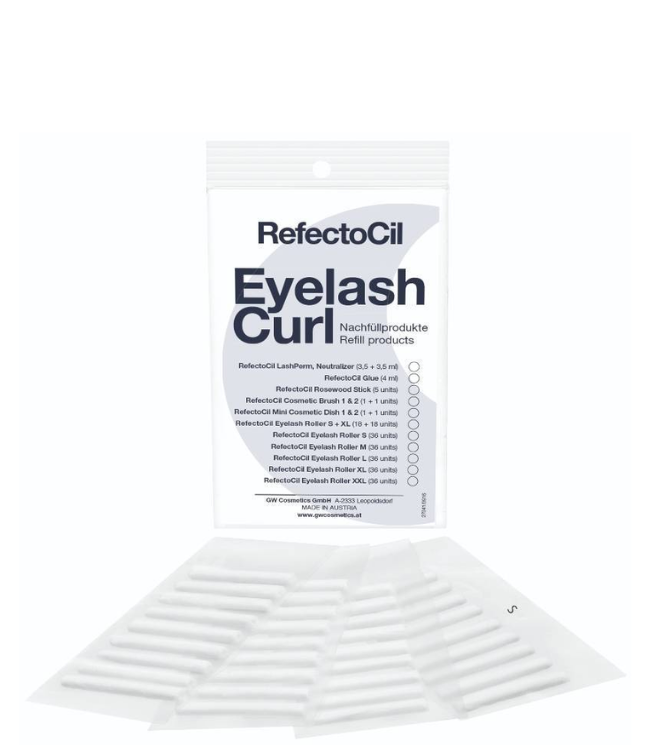 RefectoCil Eyelash Curl Refill Rollers 36 Pieces - S