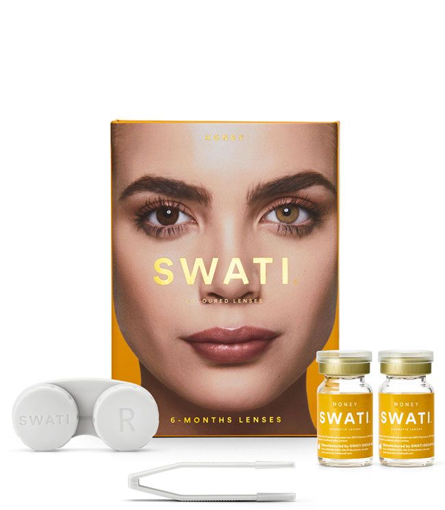 SWATI Cosmetics 6 måneders Kontaktlinser Honey