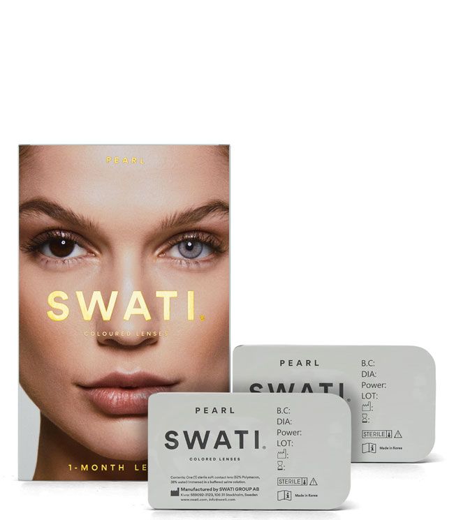 SWATI Cosmetics 1 måneds Kontaktlinser Pearl