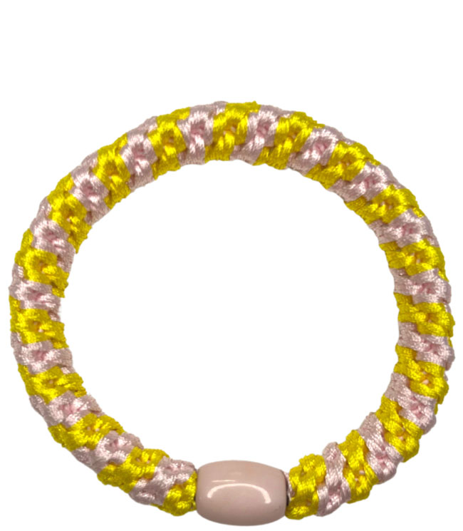 JA-NI Hair Accessories - Hair elastics, The Yellow & Baby Pink