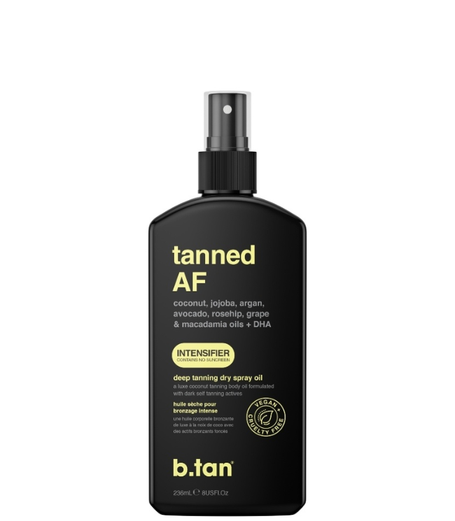 b.tan Tanned AF Tanning Oil, 236 ml.