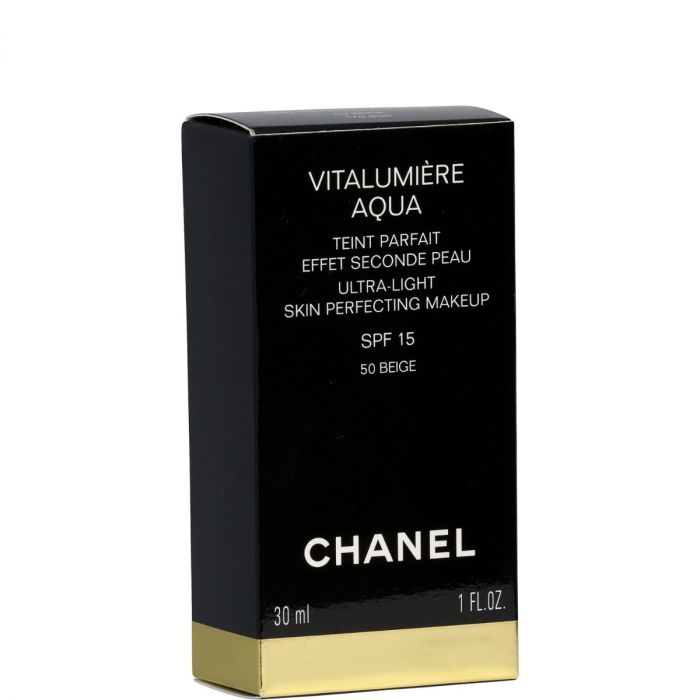 Åh gud lommelygter pension Chanel Vitalumière Aqua SPF15 #50 Beige, 30 ml.