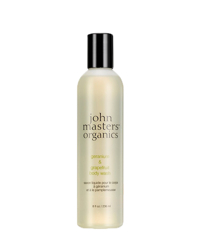 John Masters Organics Geranium & Grapefruit Body Wash, 236 ml.