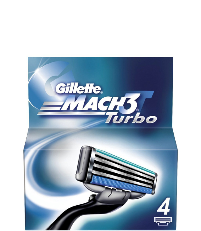 Gillette Mach3 Turbo 4 stk.